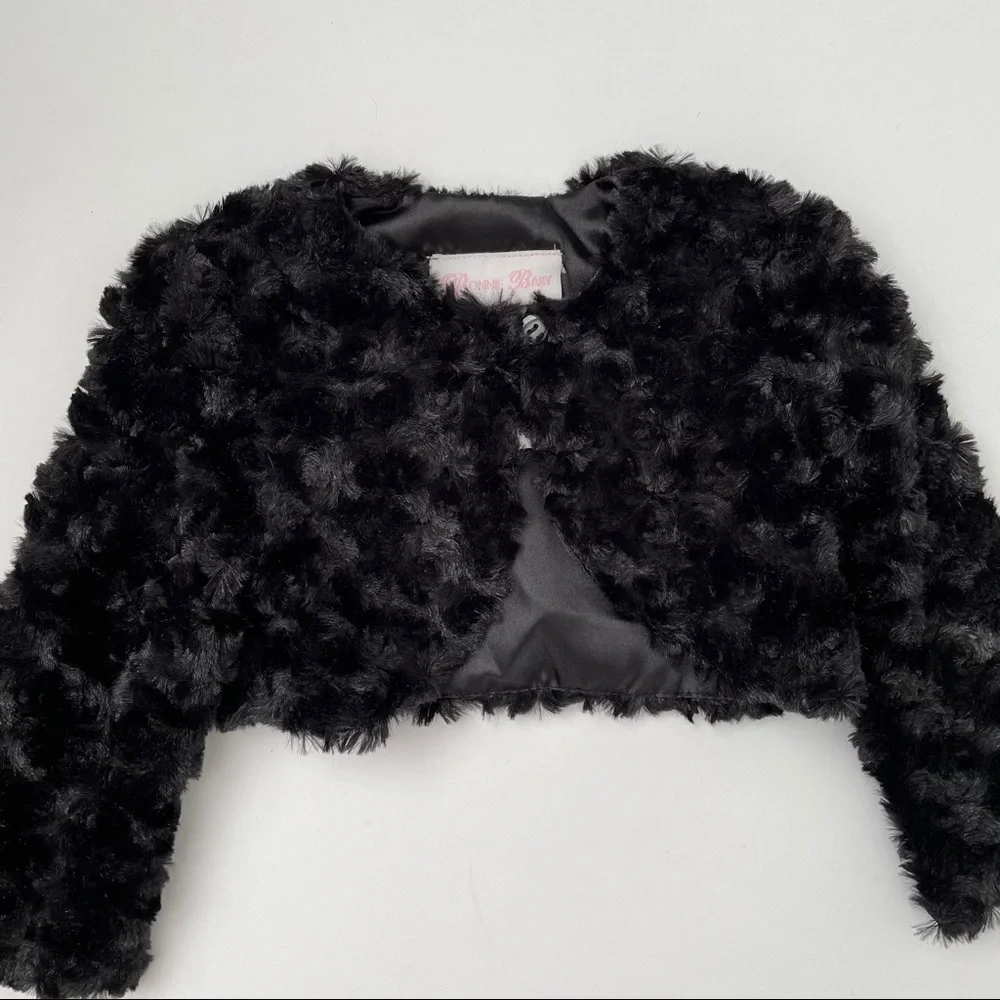 Bonnie Baby Faux Fur Shrug Size 18 M